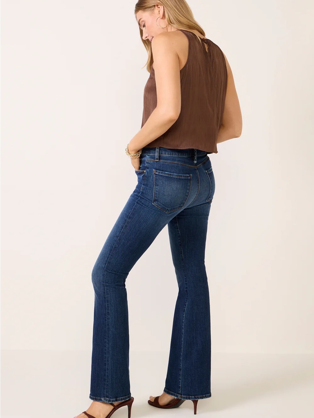 KUT From The Kloth Ana Fab Ab Flare Braided Belt Loop Size 2